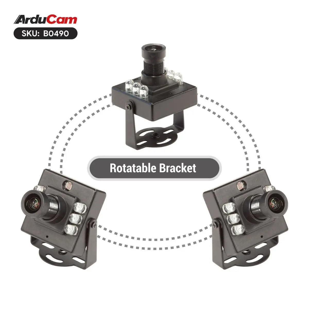 Arducam 2MP IMX462 USB-камера дневного и ИК ночного видения с металлической фотографией