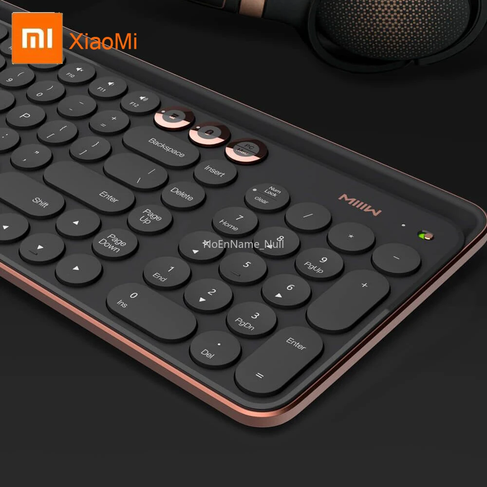 

MIIIW Pc Gaming Mechanical Wireless Keyboard Bluetooth Kit Xiaomi Black 102 Keys Keyboards for Gaming Laptop Windows 10 Android