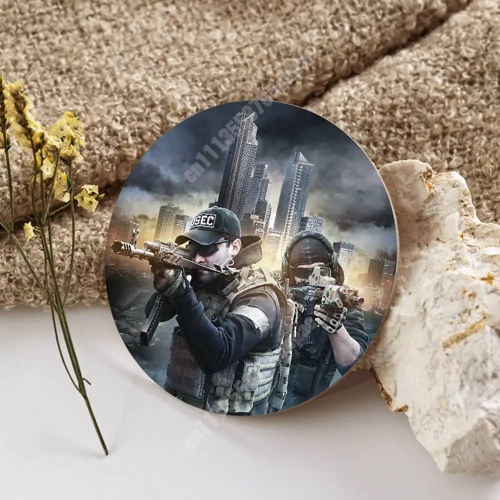 Фото Деревянная подставка для чашек E-Escape F-From T-Tarkov USEC BEAR SCAV для капучино, водки, сока, воды, для цветочного магазина №3