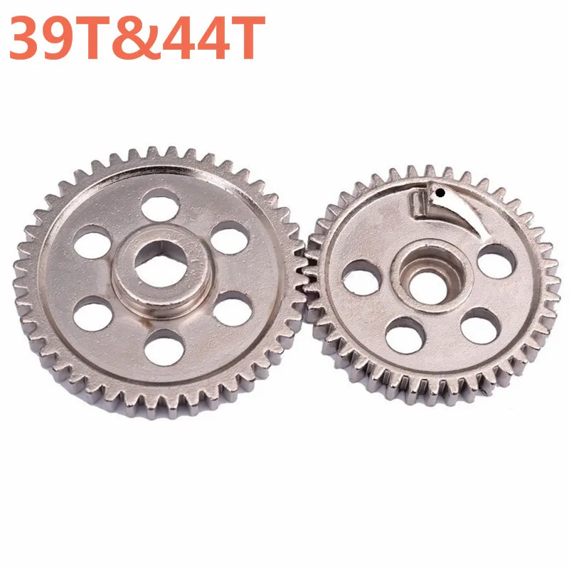 

2Pcs/Lot RC Car Spare Parts 02040 02041 HSP Metal Steel Diff.Main Gear (44T)&(39T) For 1/10 Scale Models On Road Car Nitro Power