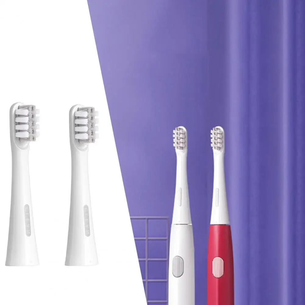 

DR·BEI Electric Safe Toothbrush Parts Soft Bristles Replacement Toothbrush Head 2Pcs Tooth Cleaner Brushes Head forHoliday Heads