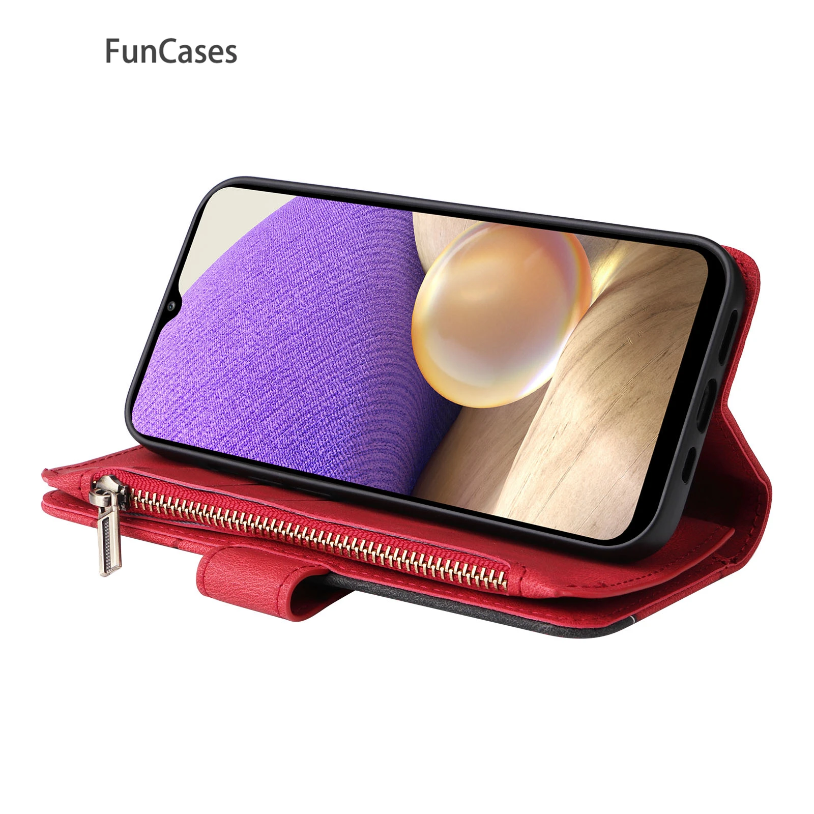 Высококачественный кожаный чехол-книжка для телефона Samsung A32 5G чехлы со стразами