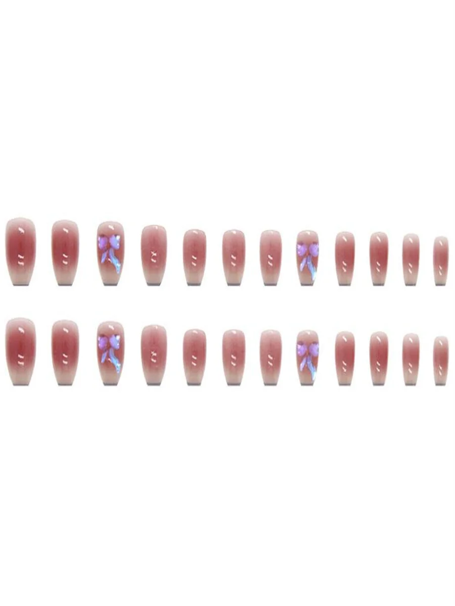 Wearing nail patches in summer ice-permeable wearable butterfly nail patches fake nails nail patches for woman accessories