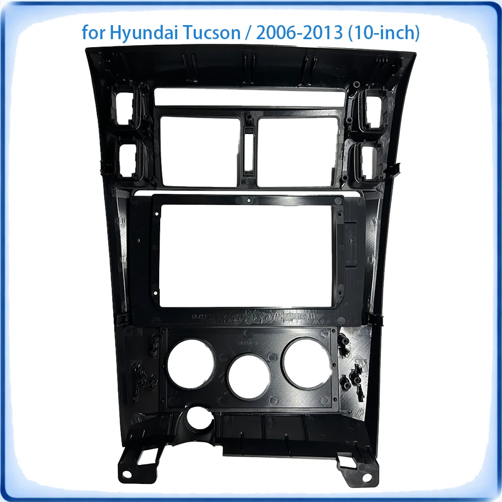 Фото Рамка для автомагнитолы Hyundai Tucson 2006-2013, 10 дюймов, с проводкой и кабелем питания, аксессуары для авто, Plug & Play №2