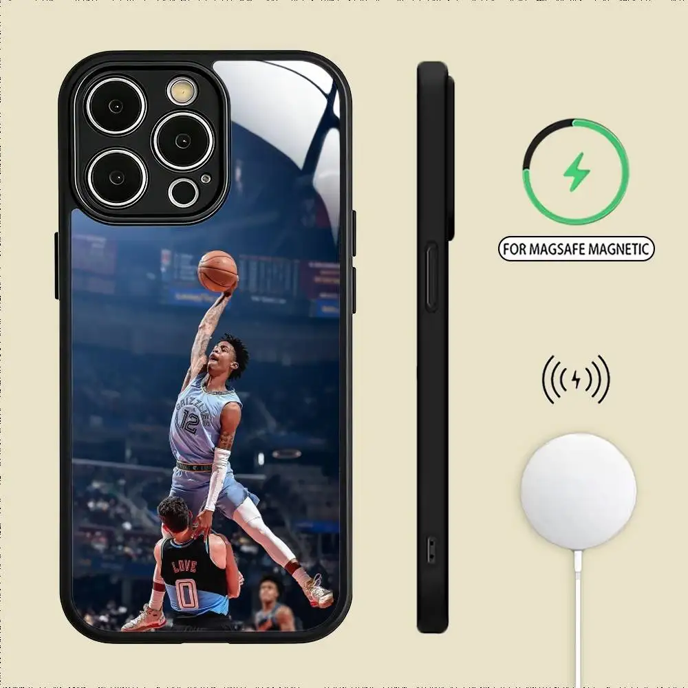 Фото Чехол для телефона J-Ja Morant для iPhone 17, 16, 15, 14, 13, 12, 11 Plus, Pro Max, магнитный, для беспроводной зарядки Magsafe №2