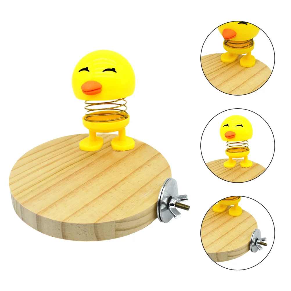 

Parrot Biting Plaything Pet Birds Wooden Stand Birdcage Perching Platform
