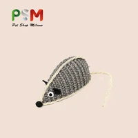 psm pet toy cat toy high quality sisal simulation mouse cat chewing toy rolling sound interactive props pet supplies