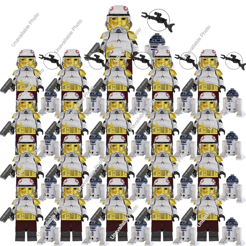 

Экшн-фигурки Hasbro, новинка, 21 шт., солдатики легиона, 501-й солдат, блоки командира Рекс ахока, фигурки из войн, игрушки