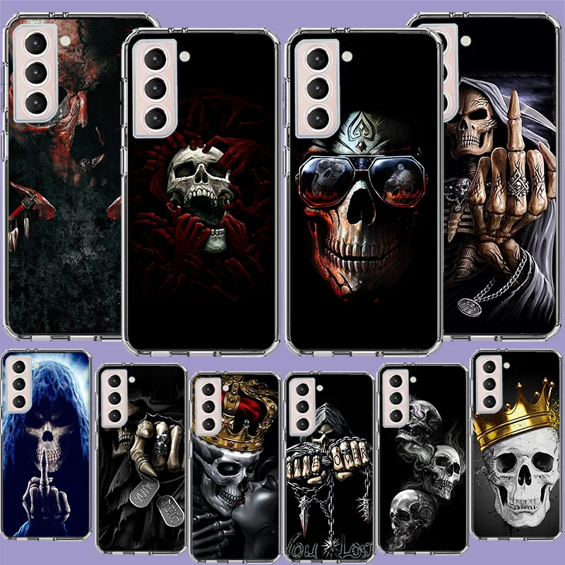 

Grim Reaper Skull Skeleton Phone Case For Galaxy Samsung A10 A20E A30 A40 A50 A70 A01 A11 A21 A21S A31 A41 A51 A71 5G A9 A8 A7 A