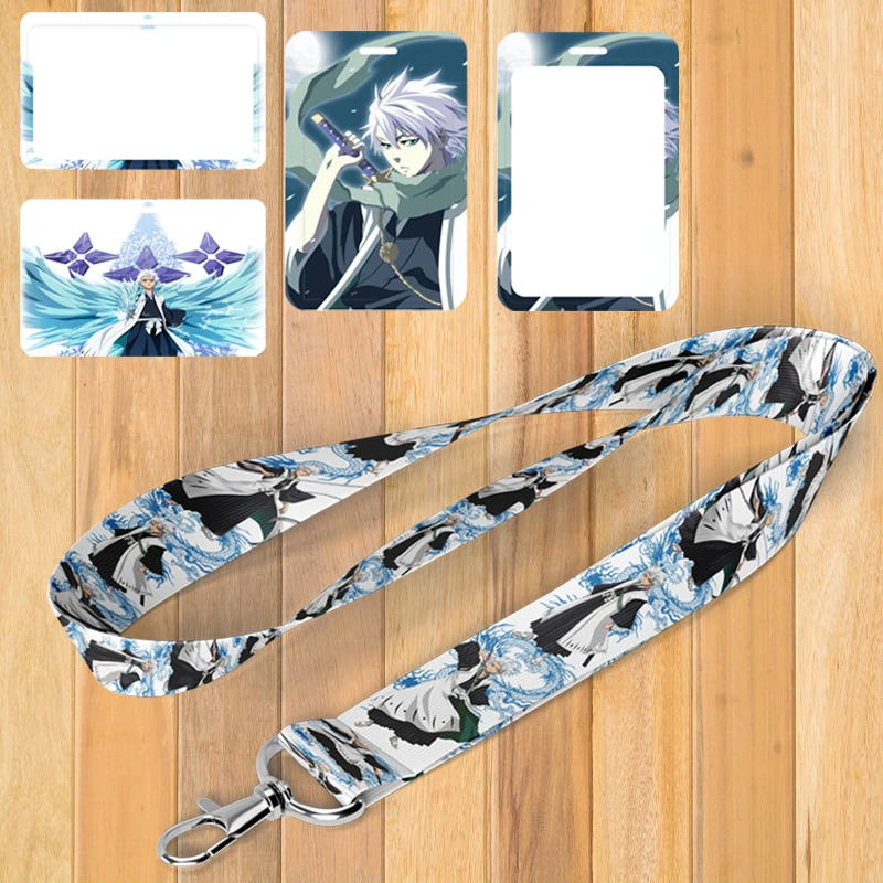 

A0227 New BLEACH Anime Key lanyard Car Keychain ID Card Pass Gym Mobile Phone Badge Kids Key Ring Holder Jewelry