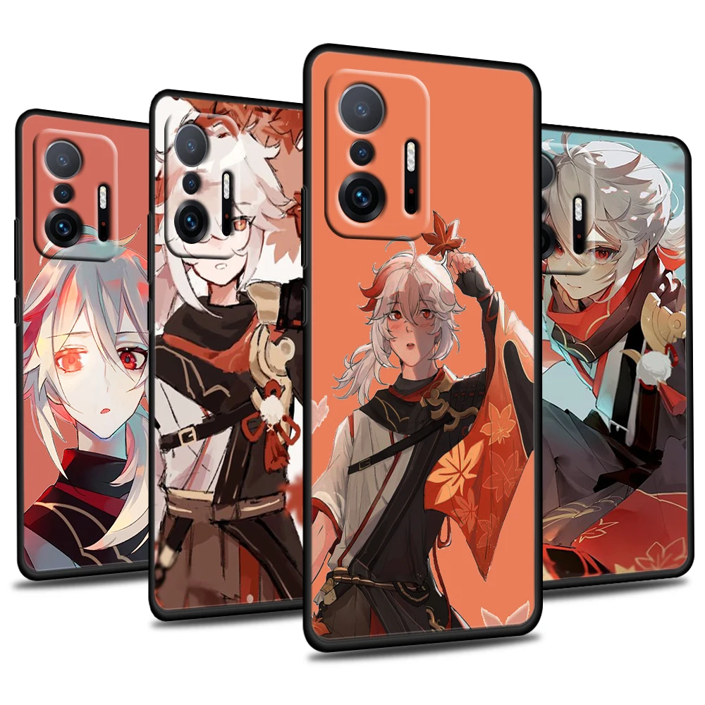 

Hot Anime Genshin impact For Xiaomi Mi A1 A2 A3 Mix 3 Poco F1 Mi 5 6 8 9 SE Pro Play Lite Silicone Soft Black Phone Case