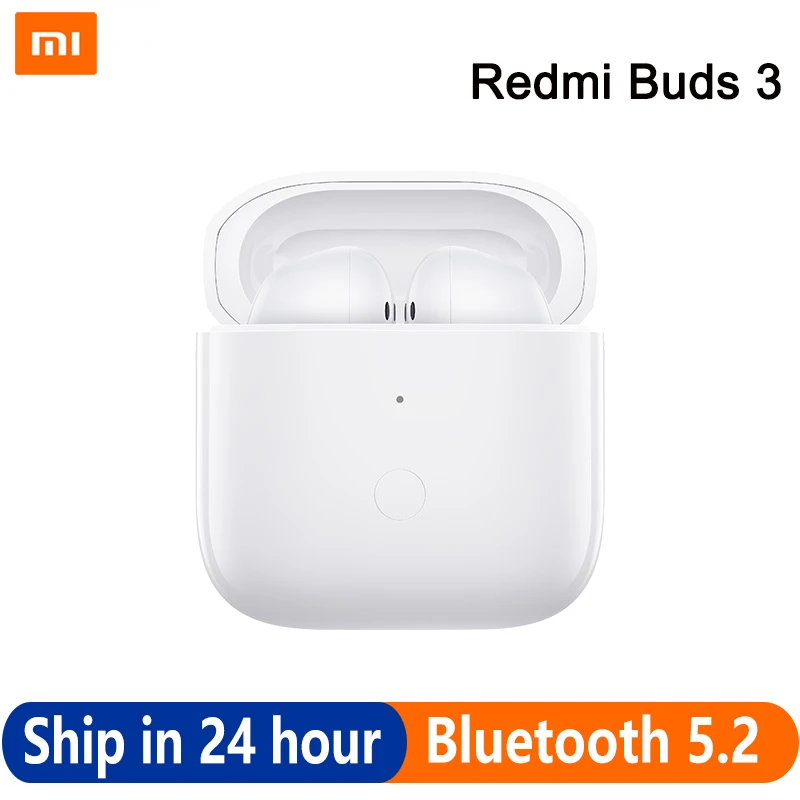 

Беспроводные наушники Xiaomi Redmi Buds 3 TWS, Bluetooth наушники с двойным микрофоном, чип QCC 3040, водонепроницаемые наушники IP54 с шумоподавлением