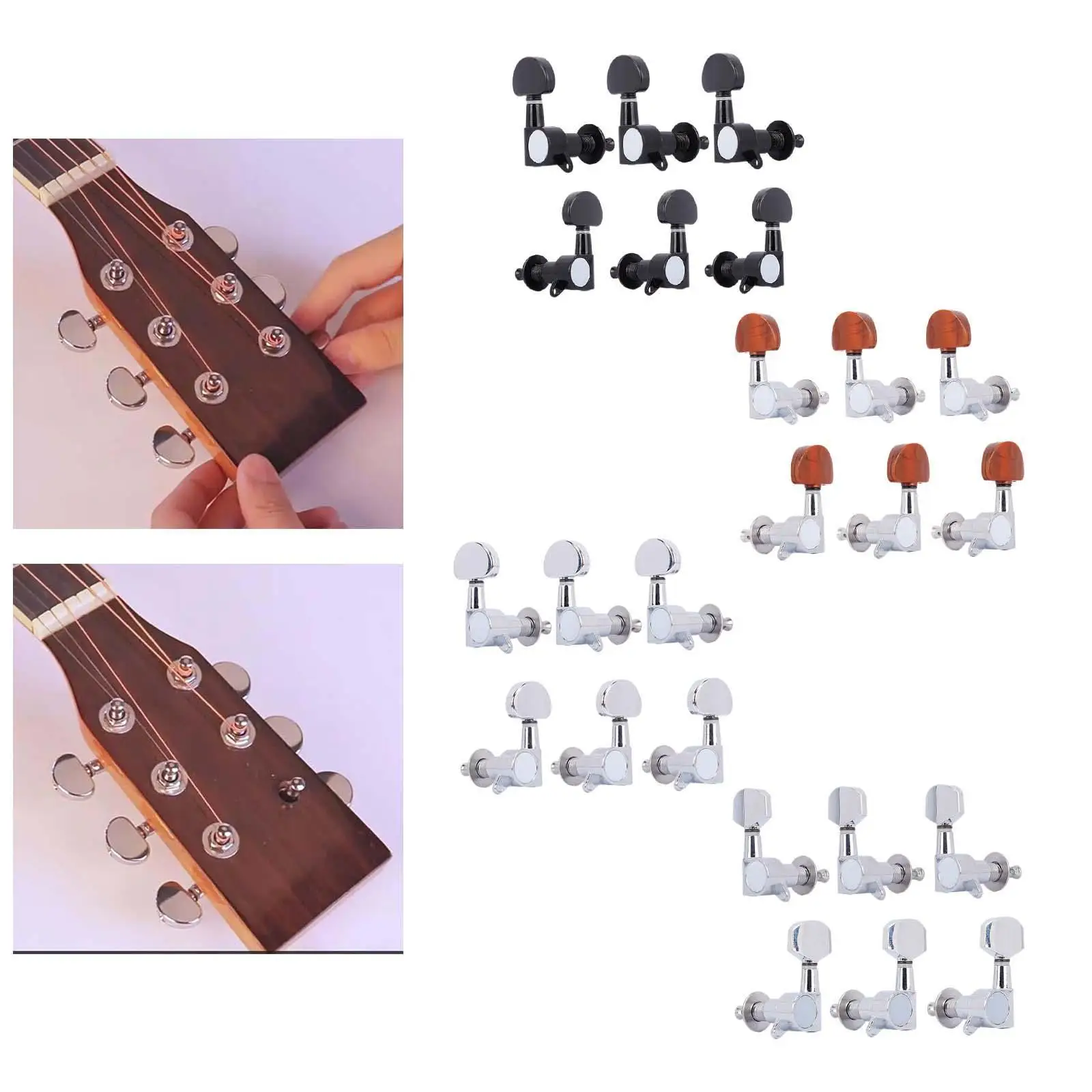 6 шт. 3L3R колышки для тюнинга гитары струн Детали аксессуаров