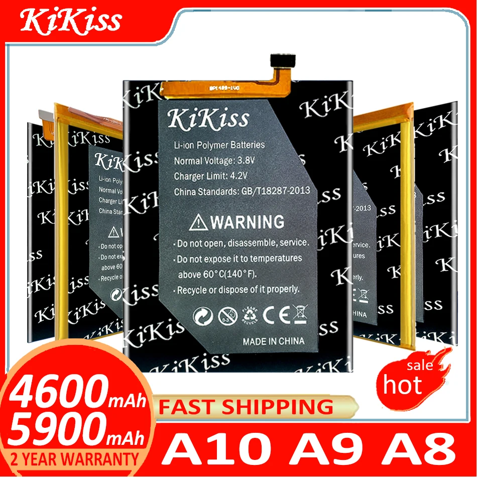 

KiKiss Battery For AGM A10 A9 A8 H2 (A 10 ,A 9 ,A 8) Spare Smartphone Rechargeable Batteries Batterij ACCU