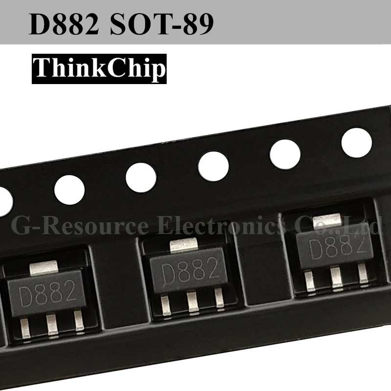 

(50pcs) D882 SOT-89 2SD882 SMD high current transistor Audio power amplifier switch
