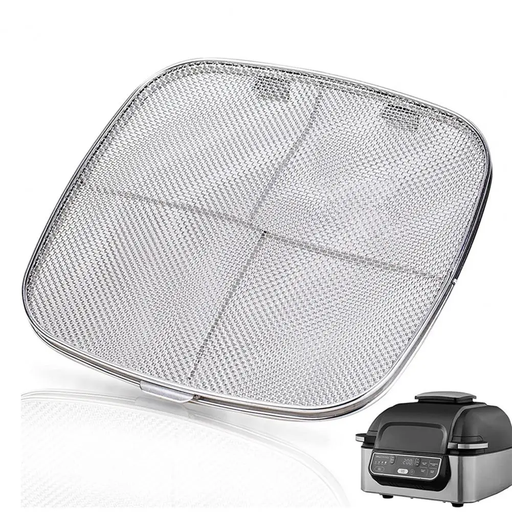 

Practical Oil Splash Screen Food Grade Easy Clean Splatter Screen Indoor Grill Accessories Detachable Grease Splatter Shield