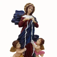 15 cm resin picture our lady we unlocking sculpture beautiful fine figurine finishing