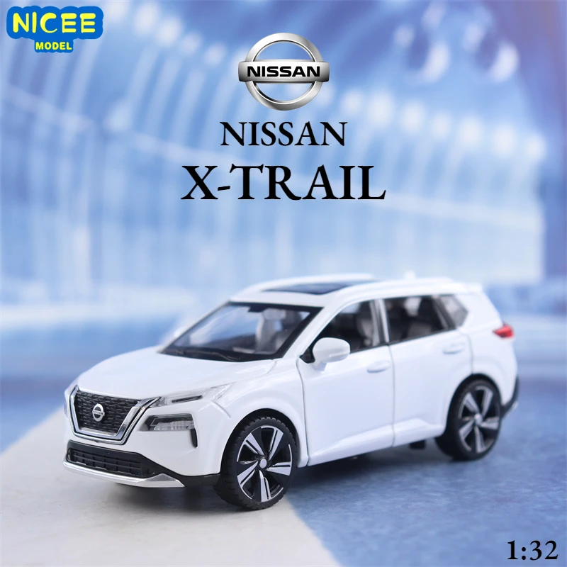 

1:32 Nissan X-TRAIL SUV Alloy Car Model Diecast Metal Toy High Simulation Vehicles Collection Sound and Light Children Gift F592