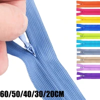 2030405060cm invisible zipper diy nylon coil zipper for tailoring sewers diy sewing zipper for clothingbagshome textiles