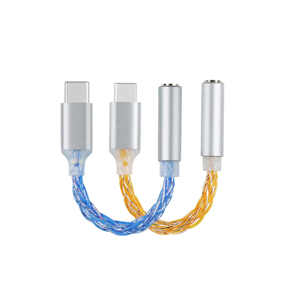 Аудиоадаптер Type-C на 3 5 мм цифровое декодирование звука высококачественный