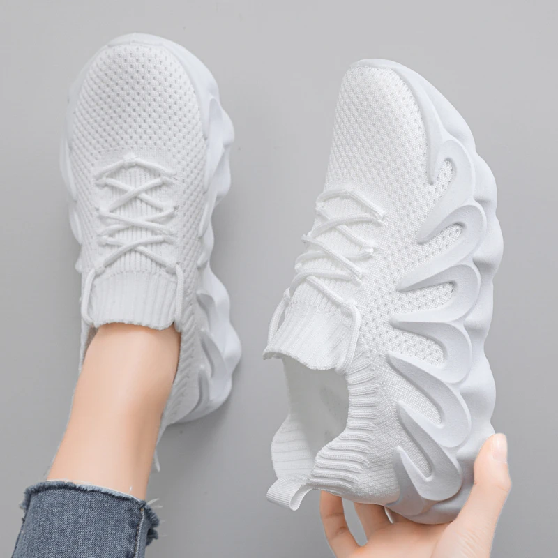 Breathable Sneakers Women Shoes Round Head Sneaker Fashion Sports Casual Solid Zapatillas De Deporte Zapatos Chaussure Femme