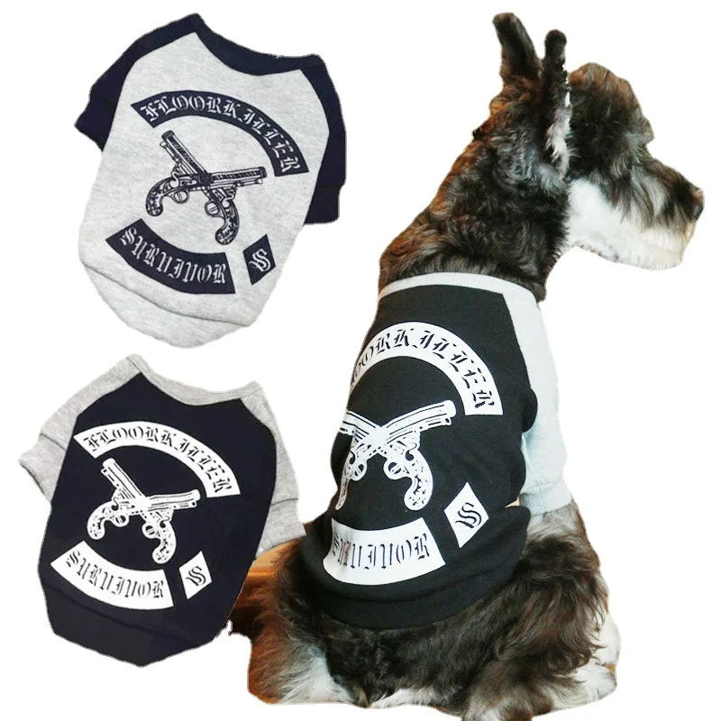 

Pet T-shirt T-shirt Teddy Dog Clothes Schnauzer French Fighting Small Dog Cat Two-legged Dog Clothes Dog Clothes for Small Dogs