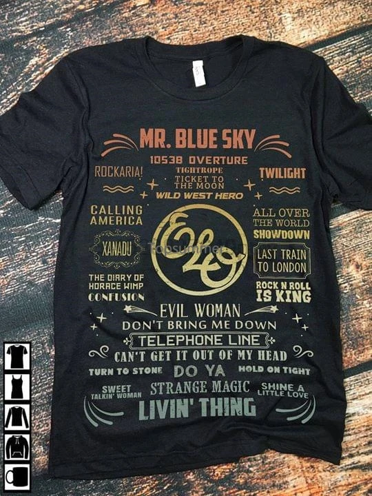 

Electric Light Orchestra Mr Blue Sky 10538 Overture Twilight T-Shirt