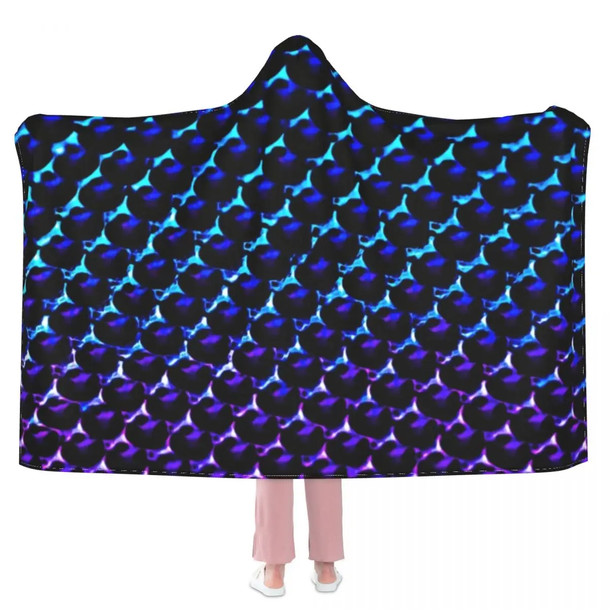 

Одеяло с металлическим узором, красочные блестки, роскошное Флисовое одеяло с капюшоном, зимнее мягкое модное покрывало