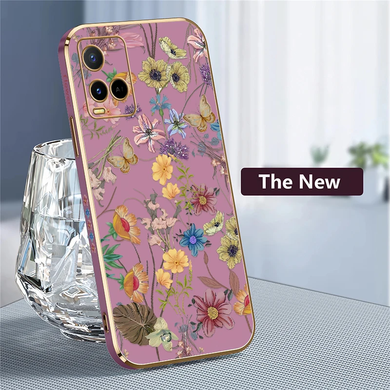 Чехол для Vivo V19 V17 Россия V15 Pro V11i V11 V9 V5S V5 Lite V7 Plus с красивыми разноцветными цветами