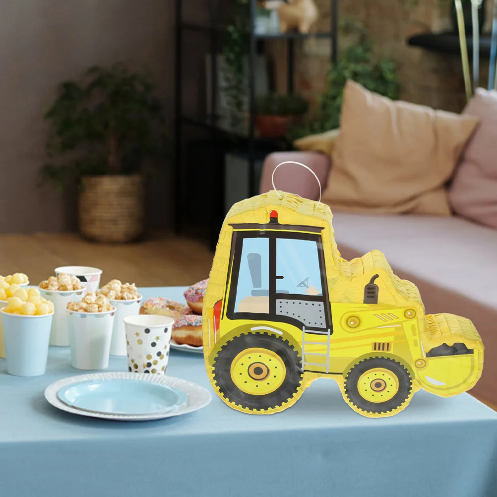 

1 Set Birthday Party Excavator Truck Pinata Toy Hanging Pinata Decor Party Supply