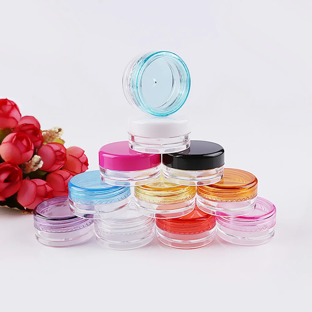 

60pcs Round Face Cream Box Refillable Cosmetic Lotion Jar Women Makeup Container Bottle Tool