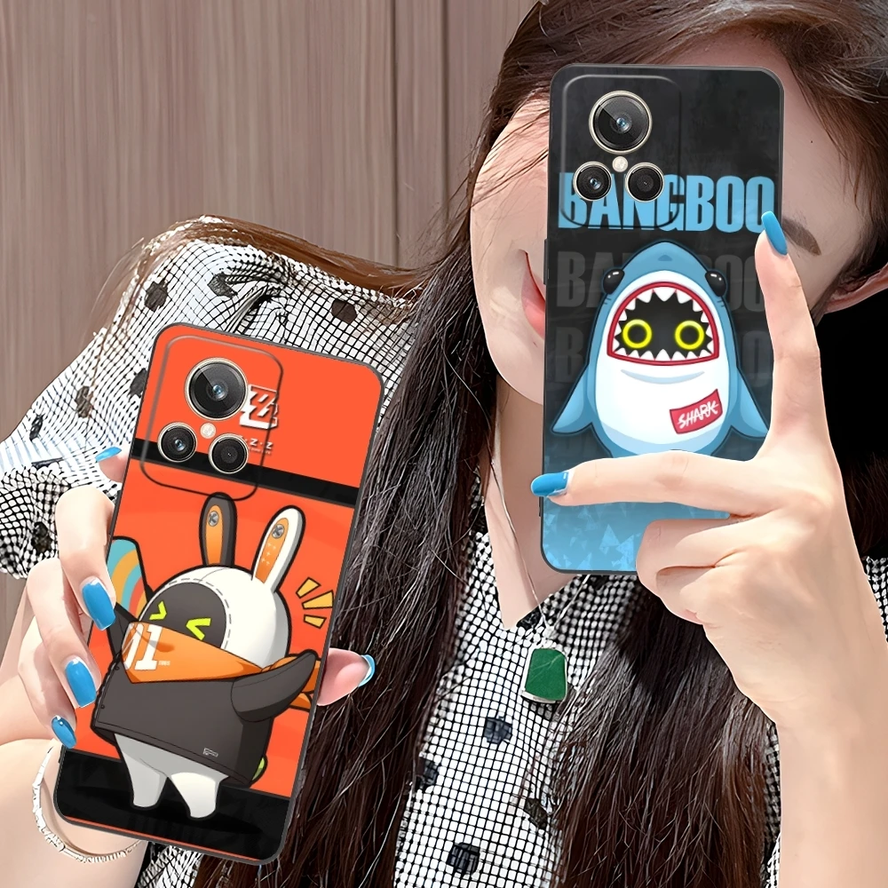 Zenless Zone Zero Bangboo Mobile Phone Case for Realme GT 2 9i 8i 7i Pro X50 X2 C35 C21 C20 C11 C3 Black Soft Cover Shell