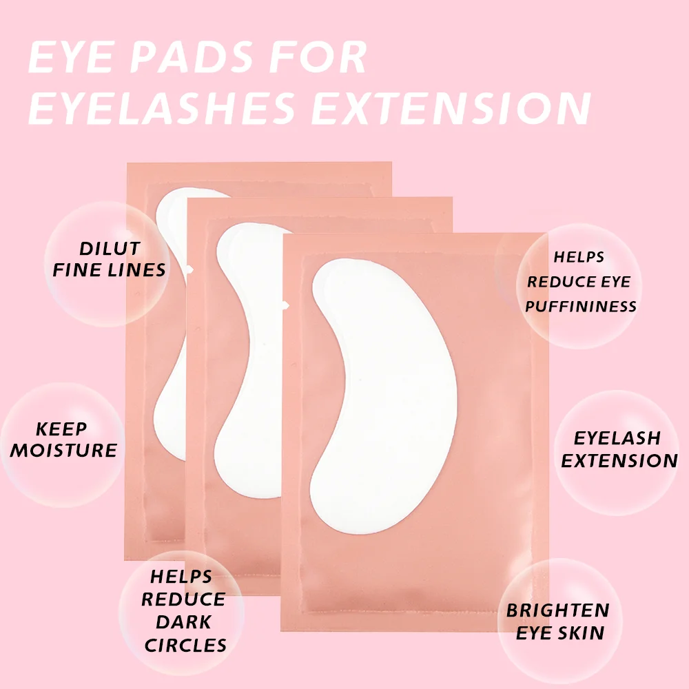 50Pairs/Lots Eye Patches Eyelash Extension Under Eye Pads Makeup Eyelash Patches Tip Stickers Pads For Eyelash Extension Makeup