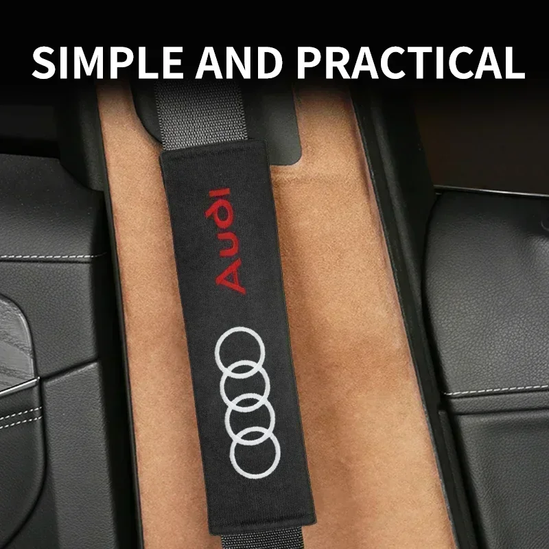 2 шт. автомобильный ремень безопасности наплечная накладка чехол для Audi A1 A3 A4 A5 A6 A7