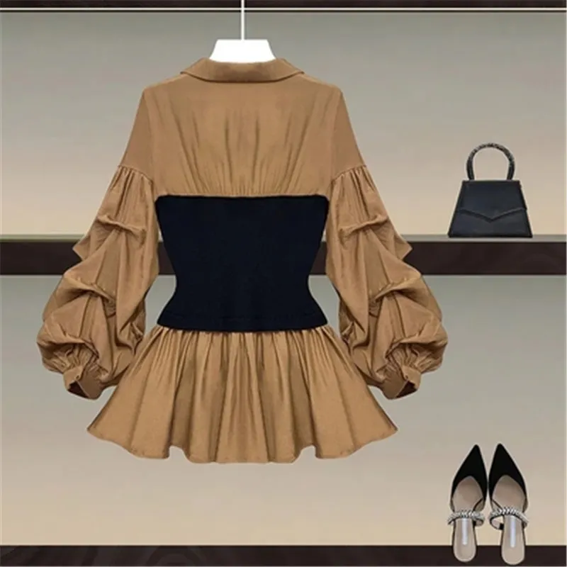 Блузка женская демисезонная с длинным рукавом A887