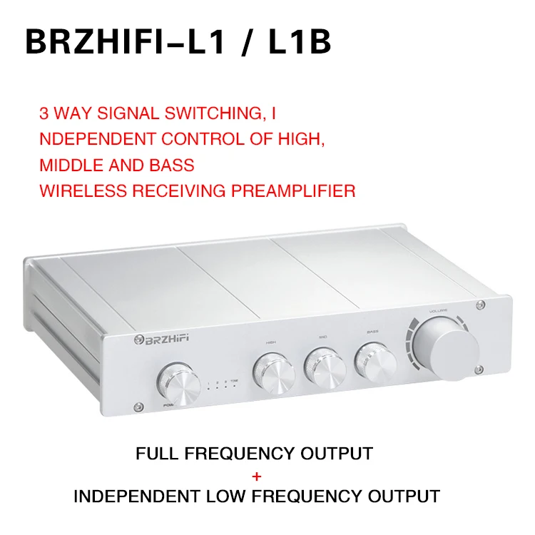

Breeze L1 Pure A 2.0/2.1 Channel Tone Prestage High High Bass Adjustment BT5.0 decoding amplifier