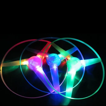 Led Light Entertaining Flywheel Toy Kids Fun Hand Pull Toy Gift Luminous Colorful Flashing Rope Children Novelty Entertainment 4