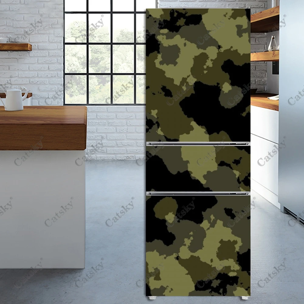 Камуфляжная наклейка на холодильник домашний декор кухонная Настенная Наклейка