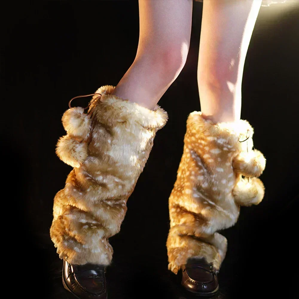 Кавайная зимняя шапка из искусственного меха