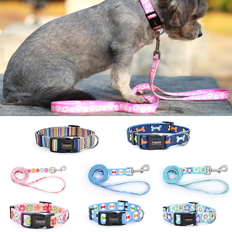 

1.2m Pet Towing Rope Nylon Adjustable Dog Collar Leash Lead Pet Dog Collar Traction Leash Suitable for Small Large Dogs Bulldog