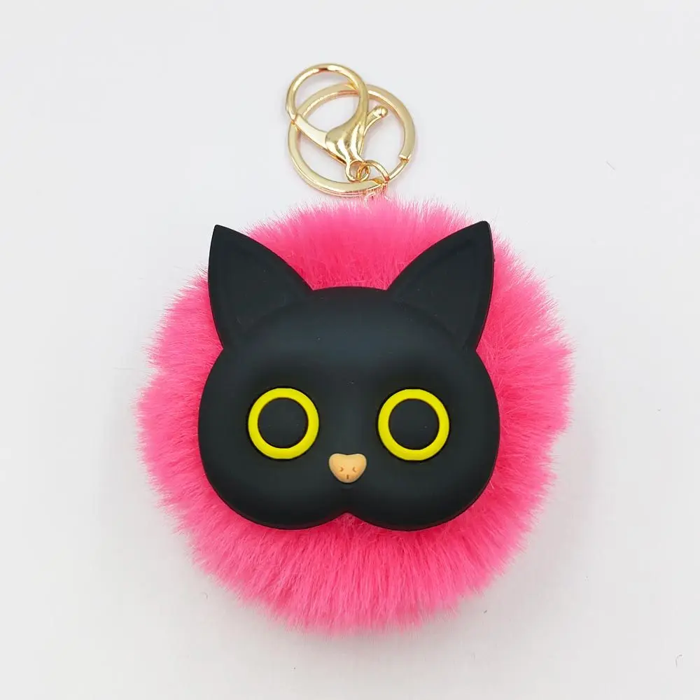 

Симпатичный плюшевый мягкий резиновый черный Кот брелок мультяшный котенок девочка сумка волосы шарик Подвеска детская плюшевая мультяшн...