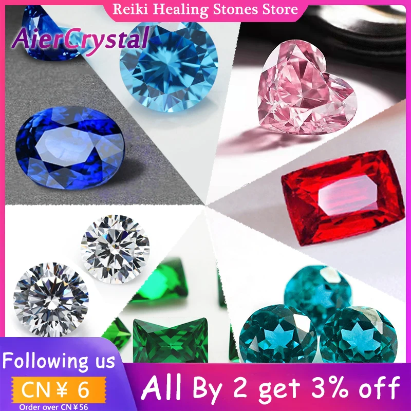 

Sri Lankan Moissanite Diamond Gemstone Set Natural Loose Sapphire Ruby Pink Gemstone Emerald Paraiba For Jewelry Firm Making