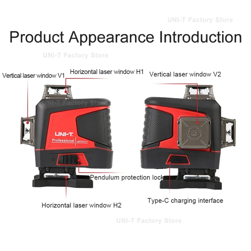 Лазерный уровень UNI-T LM576LD E 16 линий