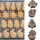 Пластиковые формы для выпечки печенья, 4 шт.компл., мультяшная 3D форма для печенья, сделай сам, милая искусственная форма для выпечки