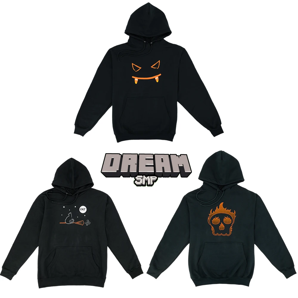 

2021 DREAM SAPNAP georgenotfound holloween Merch Dream-SmpLong Sleeve Streetwear Hooded Sweatshirts Women/Men Harajuku Hoodies