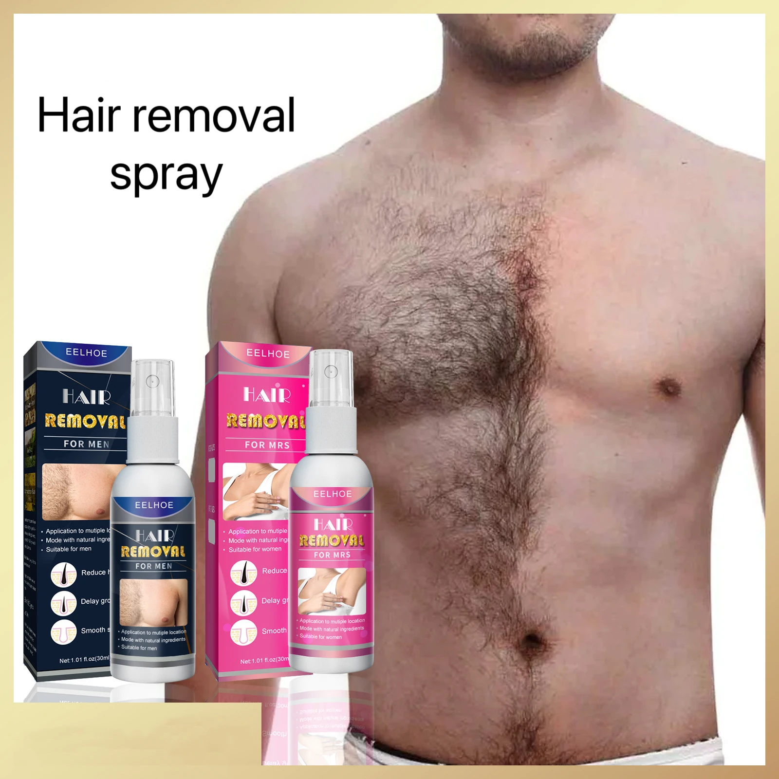 

Hair removal spray whole body hair removal armpit hair leg hair moisturizing moist mild skin friendly private parts hair removal