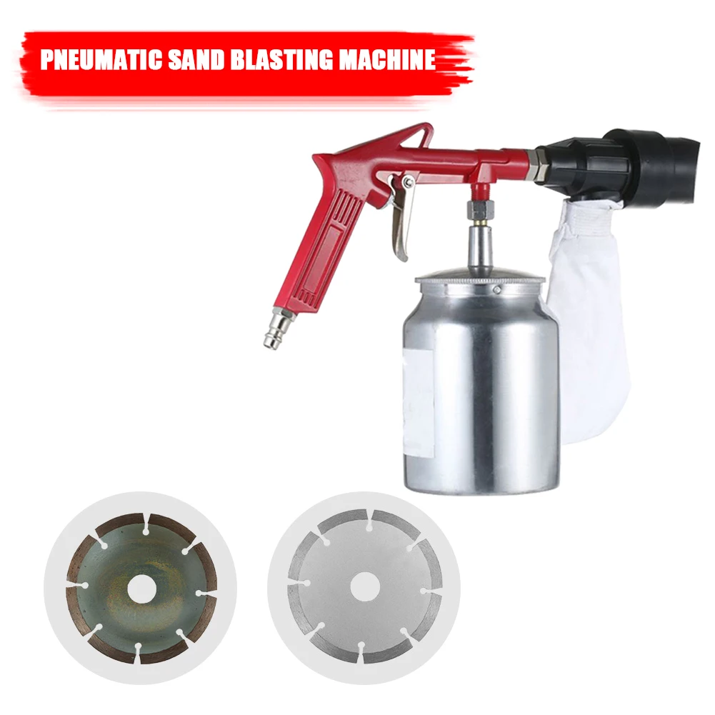 

Handheld Pneumatic Sandblaster Tool with Nozzles Multifunctional Anti-rust Sand Blasting Power Machine Accessories