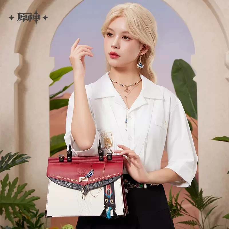 Аниме Genshin Impact Kaveh модная сумка через плечо унисекс для косплея Студенческая