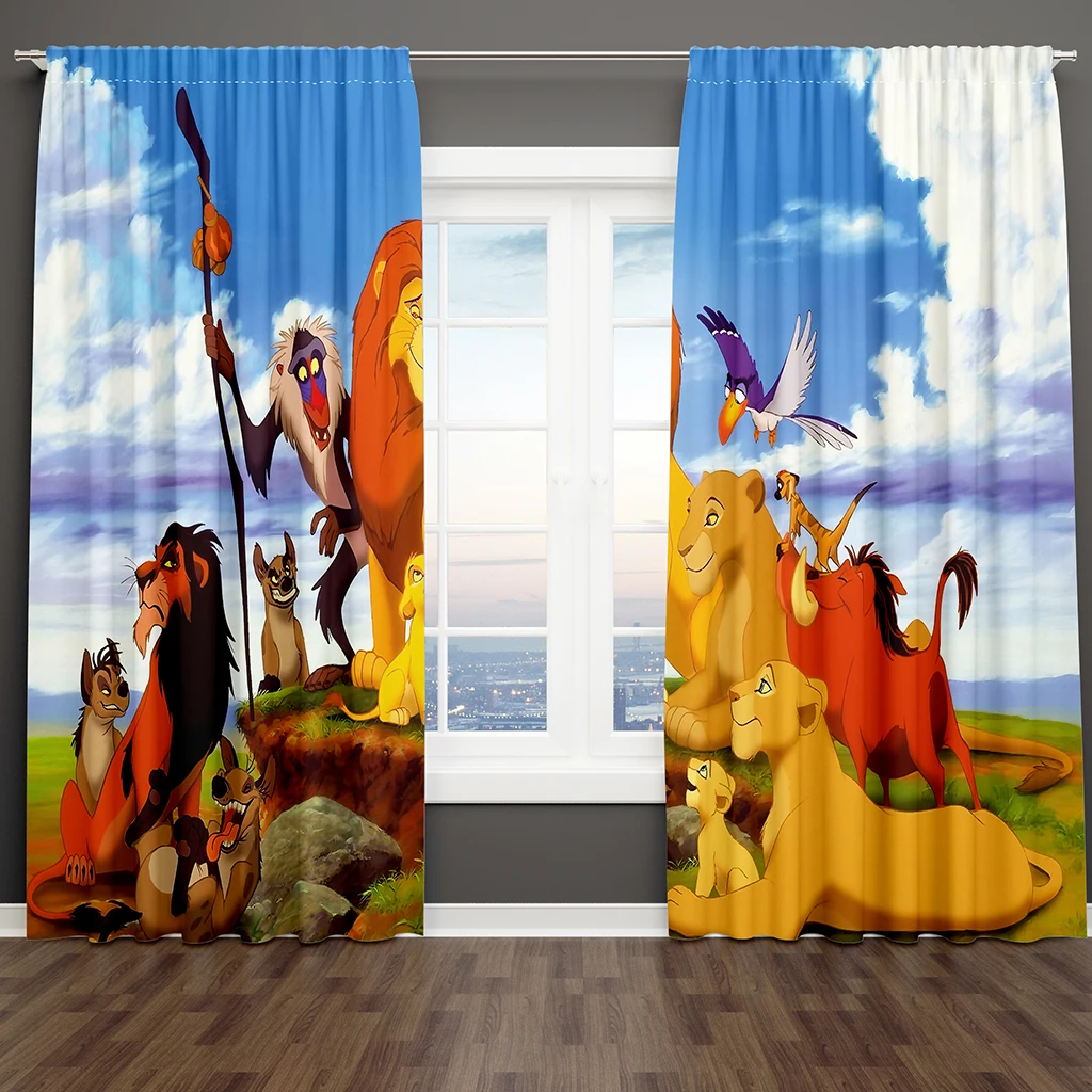 

Children's like 3D cartoon animation characters sunshade curtains 2 panel cheap room bedroom home decoration curtains