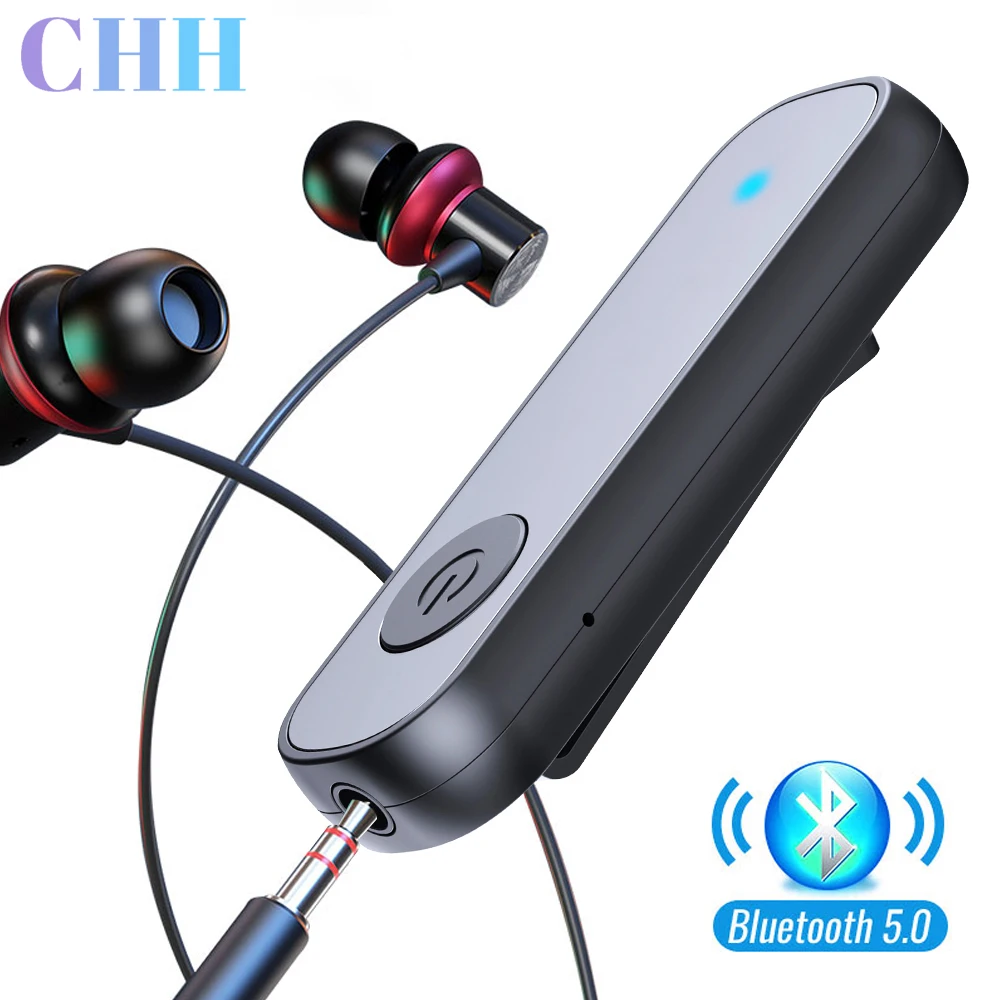 CHH Bluetooth 5.0 Receiver 3.5 mm Jack AUX Headphone Car Speaker Ontvanger Transmitter Audio Music Wireless Bluetooth Adapter